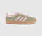 adidas Gazelle Trainers Orbit Green Clear Pink Cream White UK Size 5
