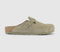 Mens BIRKENSTOCK Boston Clogs Faded Khaki Suede UK Size 9 EU43
