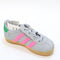 Kids adidas Gazelle 2 Infant Trainers Halo Silver Pink Green UK Size 6infant