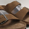 Mens BIRKENSTOCK Arizona Two Strap Sandals Dark Tea Tfb UK Size 7 EU40