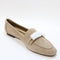 Womens OFFICE Felix Trim Loafers Beige Suede UK Size 6