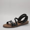 Odd sizes - Womens Blowfish Malibu Daffodil 2 Sandals Black UK Sizes Right 4/Left 5