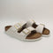 Womens BIRKENSTOCK Arizona Two Strap Sandals Antique White Nubuck UK Size 5.5 EU39