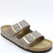 Womens BIRKENSTOCK Arizona Two Strap Sandals Leo Grey Taupe UK Size 4.5 EU37