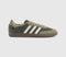 adidas Samba OG Trainers Shadow Olive Putty Grey Olive Strata UK Size 8