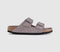 Womens BIRKENSTOCK Arizona Two Strap Sandals Faded Purple Tfb UK Size 5.5 EU39