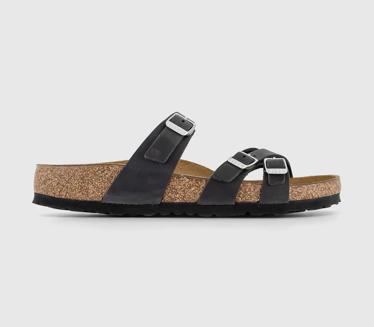 Womens BIRKENSTOCK Franca Black Oiled Leather UK Size 2.5 EU35