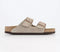 Womens BIRKENSTOCK Arizona Two Strap Sandals Taupe Suede UK Size 5 EU38