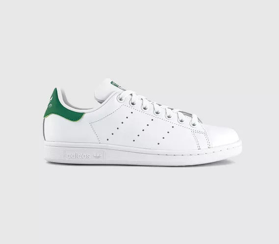 adidas Stan Smith Core White Green Trainers UK Size 5