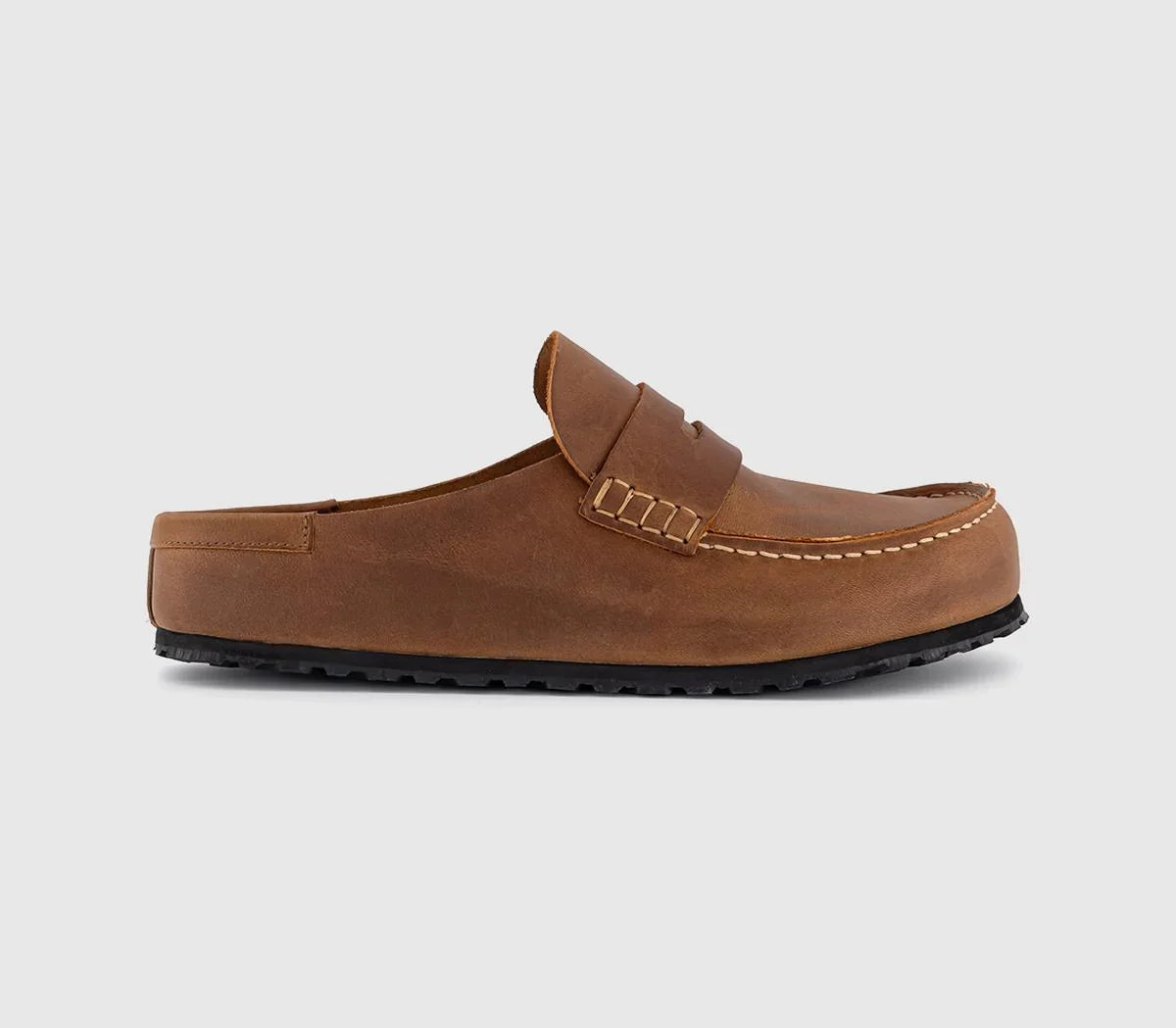 Mens BIRKENSTOCK Naples Wrapped Loafers Cognac UK Size 8 EU42