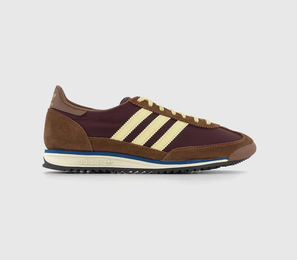 adidas SL 72 Trainers Maroon Almost Yellow Preloved Brown UK Size 5.5