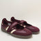 adidas Samba Jane Ballet Trainers Maroon Cream White Gold Metallic UK Size 6