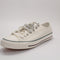 Converse All Star Low Vintage Trainers White Rubber Plant Egret UK Size 8.5
