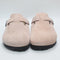 Womens BIRKENSTOCK Boston Clogs Pink Clay Suede UK Size 7 EU40