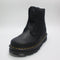 Odd sizes - Womens Dr. Martens Zebzag Laceless Boots Black Wyoming UK Sizes Right 5/Left 6