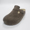Womens BIRKENSTOCK Boston Clogs Concrete Gray Suede UK Size 5 EU38