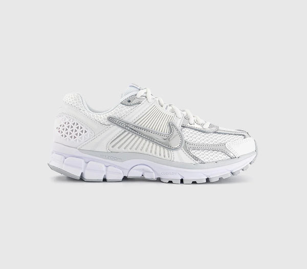 Nike Zoom Vomero 5 Trainers White Metallic Silver Summit White UK Size 8