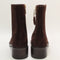Womens OFFICE Arrow Covered Gusset Ankle Boots Brown Suede UK Size 5