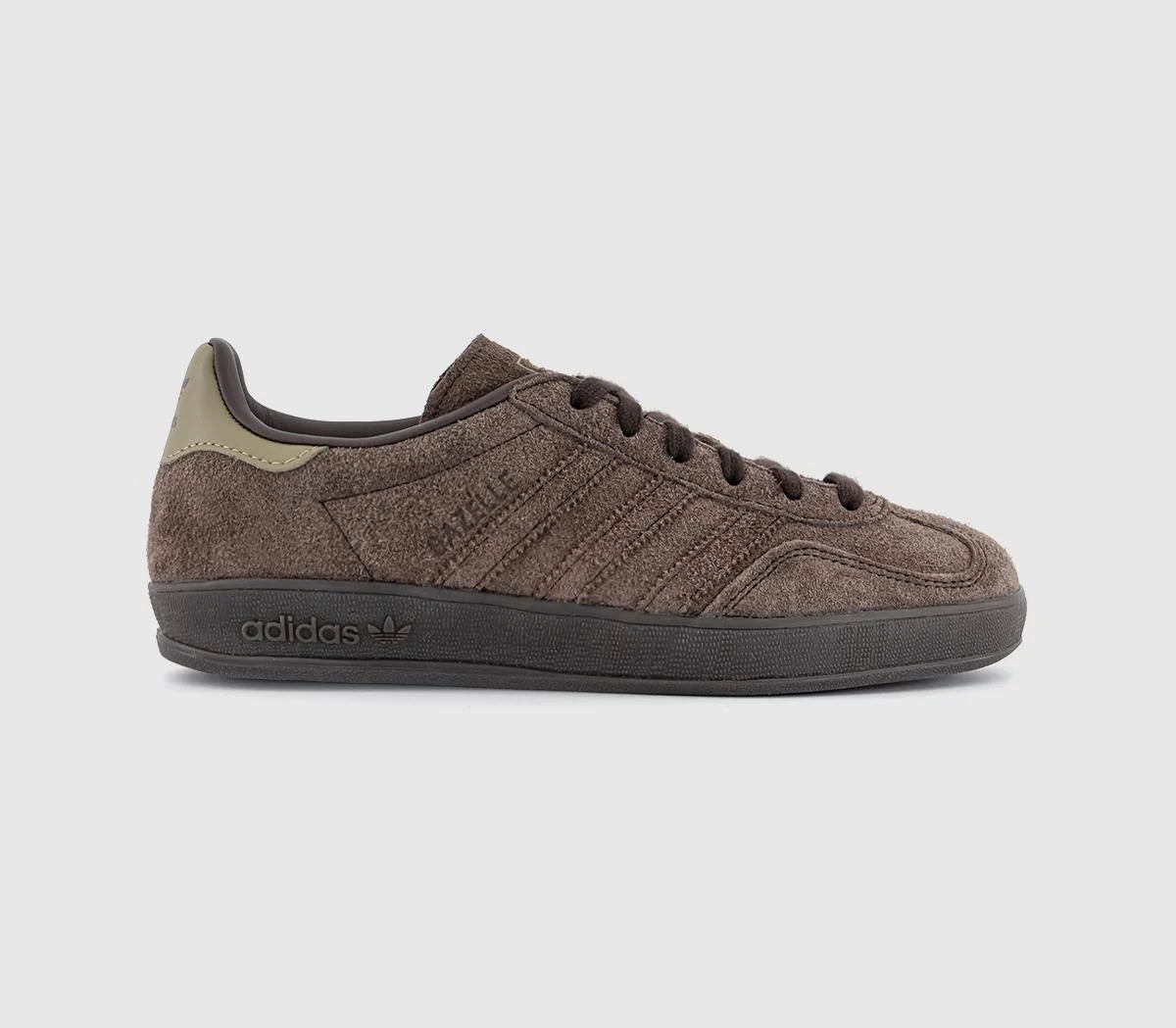 adidas Gazelle Indoor Trainers Dark Brown Dark Brown Orbit Green UK Size 6