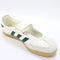 adidas Samba Jane Ballet Trainers Offwhite Collegiate Green Gold Metallic UK Size 5