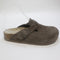 Womens BIRKENSTOCK Boston Clogs Concrete Gray Suede UK Size 4.5 EU37