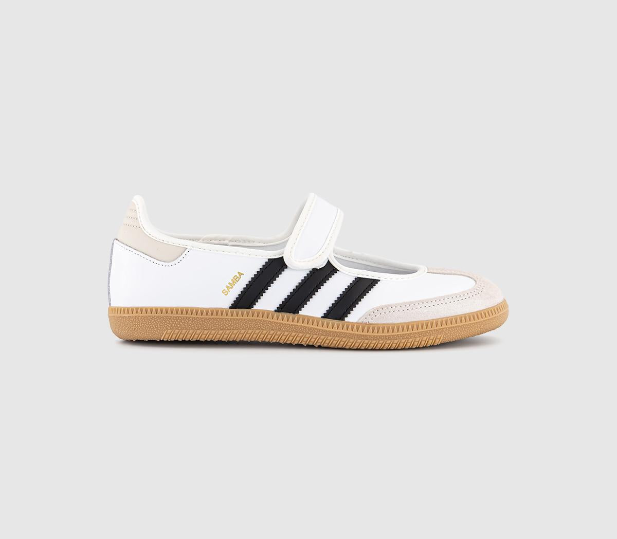 adidas Samba Jane Trainers White Alumina Black UK Size 7