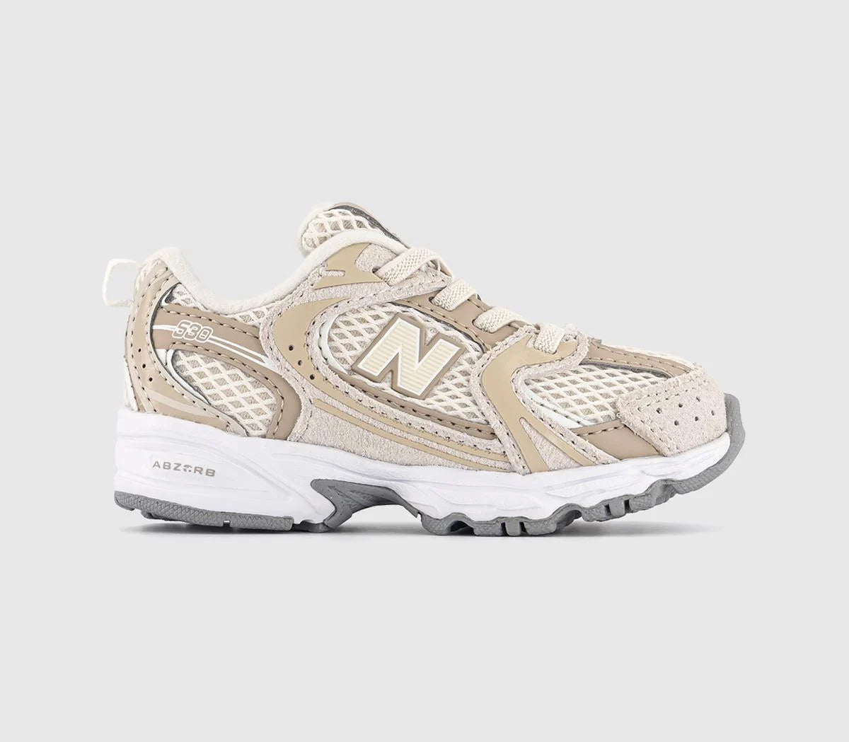 Kids New Balance 530 Infant Trainers Linen Stoneware UK Size 9infant