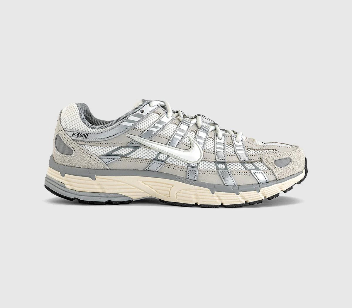 Nike P-6000 Trainers Light Bone Sail Pale Ivory Black UK Size 5