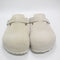 Womens BIRKENSTOCK Boston Clogs Antique White Suede UK Size 7 EU40