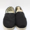 Mens TOMS Classic Alpargata Black Recycled Cotton Canvas UK Size 8