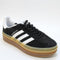 adidas Gazelle Bold W Black White White Gum Trainers UK Size 4