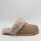 Womens UGG Scuffette II Metal Logo Slippers Mushroom UK Size 4