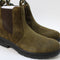 Mens Barbour Turnbull Chelsea Boots Oiled Olive Suede UK Size 9