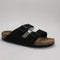 Womens BIRKENSTOCK Arizona Two Strap Sandals Suede Black UK Size 7.5 EU41