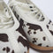 adidas Taekwondo Mei Ballet Pumps Cow Print Aurora Coffee White Gum UK Size 6