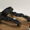Womens BIRKENSTOCK Gizeh Toe Thong Footbed Sandals Black Braided Leather UK Size 5.5 EU39