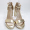 Womens OFFICE Holly Two Part Platform Heeled Sandals Gold UK Size 6