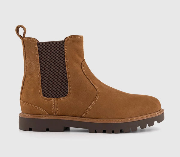 Mens TOMS Griffin Chelsea Boots Walnut UK Size 8