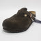 Mens BIRKENSTOCK Boston Clog Mocha Suede Leather UK Size 8 EU42