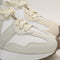 New Balance 327 Trainers Angora White Silver Moss UK Size 4