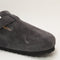 Womens BIRKENSTOCK Boston Clogs Charcoal Suede UK Size 5 EU38