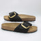 Womens BIRKENSTOCK Madrid Big Buckle Sandals Black Nubuck UK Size 7.5 EU41