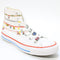 Converse x Hello Kitty All Star Hi Trainers Hello Kitty White Red Yellow UK Size 5