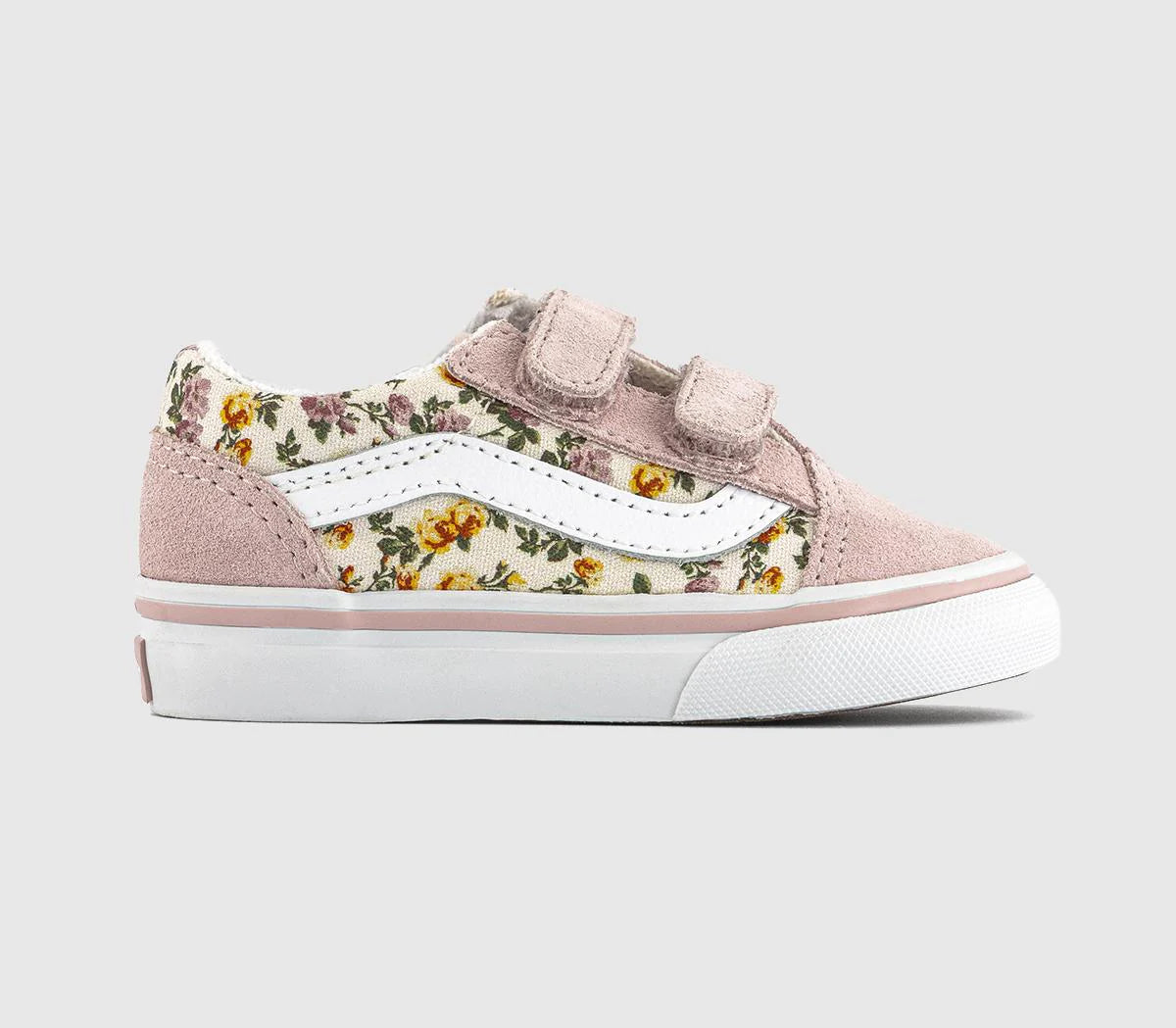 Kids Vans Old Skool Toddler Trainers Romantic Floral Pink UK Size 8infant