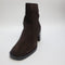 Womens OFFICE Annabella Square Toe Leather Block Heel Boots Brown Suede UK Size 5