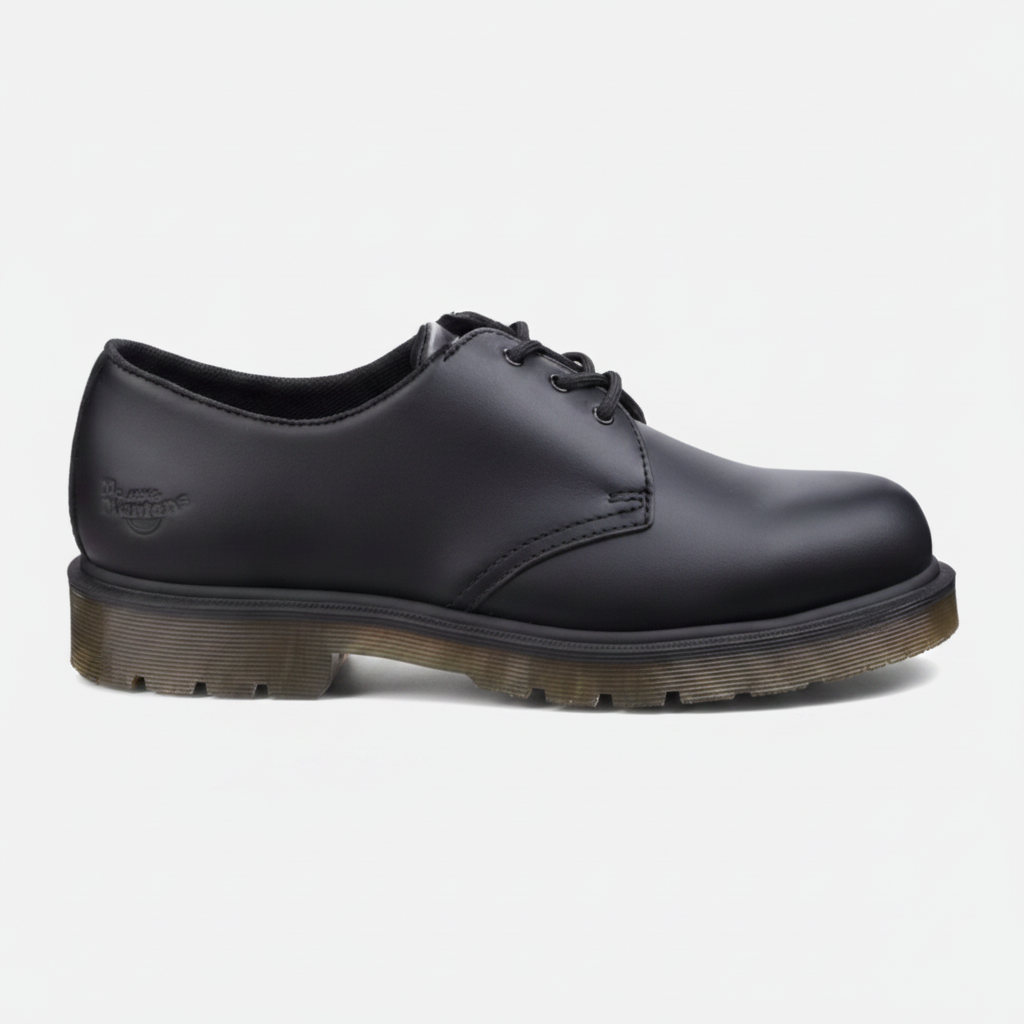Women's Dr.Martens Arlington NS Occupational Shoe OB Black Industrial Grain - UK Size 5