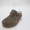 Womens BIRKENSTOCK Boston Clogs Concrete Gray Suede UK Size 4.5 EU37