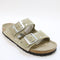 Womens BIRKENSTOCK Arizona Two Strap Sandals Taupe Rivet UK Size 4.5 EU37
