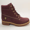 Womens Timberland Lyonsdale Boots Burgundy Nubuck UK Size 6