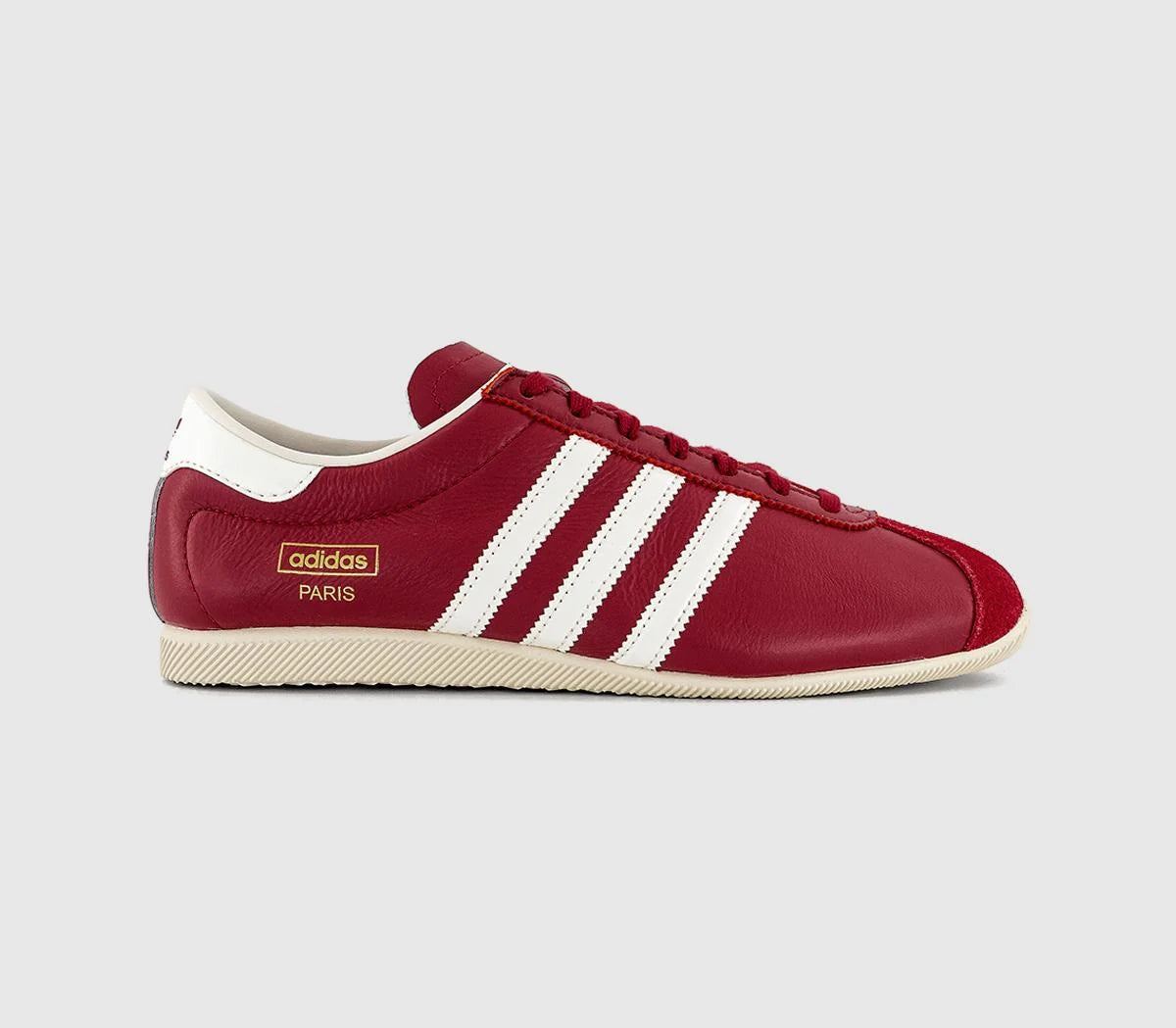 adidas Paris Trainers Team Victory Red Off White Cream White UK Size 6